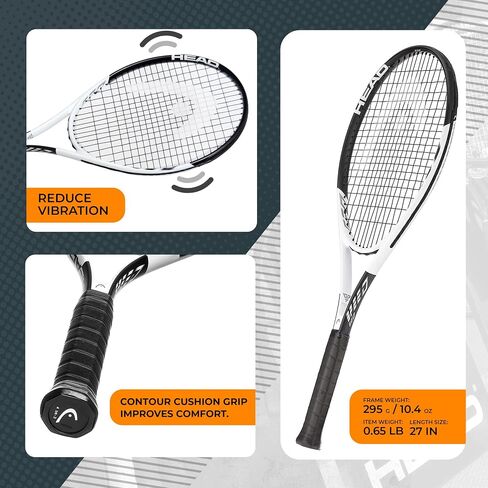 HEAD Geo Speed Adult Tennis Racket - Pre-Strung Light Balance 27.5 Inch Racquet in Saudi Arabia