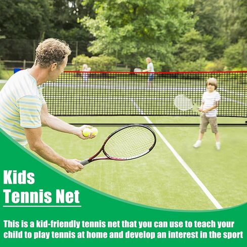 Tennis Net, Portable Tennis Net for Driveway, Mini Tennis Net for Kids, Collapsible Tennis Net for Backyard, 35"-63" Height Adjustable Tennis Net | Badminton Net for Backyard, Multipurpose Net in Kuwait