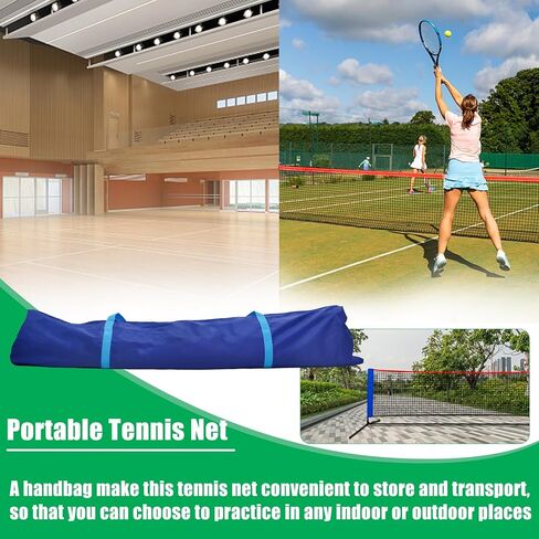 Tennis Net, Portable Tennis Net for Driveway, Mini Tennis Net for Kids, Collapsible Tennis Net for Backyard, 35"-63" Height Adjustable Tennis Net | Badminton Net for Backyard, Multipurpose Net in Kuwait