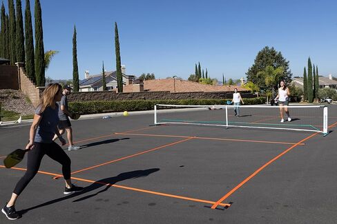 Temporary Pickleball Court Lines - The Original - Portable Pickleball Court Marking Kit, Lines for Court Outdoor or Indoor, Pickle Ball Court Dimensions, No Measuring Needed, Net Not Included in Kuwait