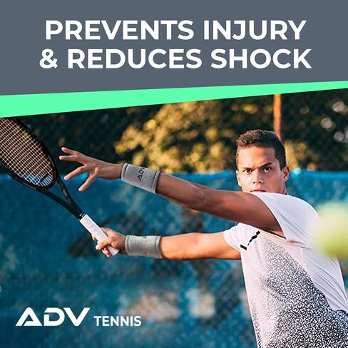 ADV Tennis Dampener with Custom Feel - 3 Pack - Racket Shock Absorber to Reduce Vibration, Relieve Symptoms of Injury and Stay on The Racket - Engineered Poly-Silicone Tennis Racket Dampener in Saudi Arabia