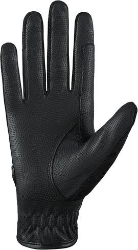 قفازات ركوب الخيل للسيدات، قفازات من القماش، جلد صناعي، فروسية، أسود، قماش مطاطي، أسود، رمادي بورجوندي in Kuwait