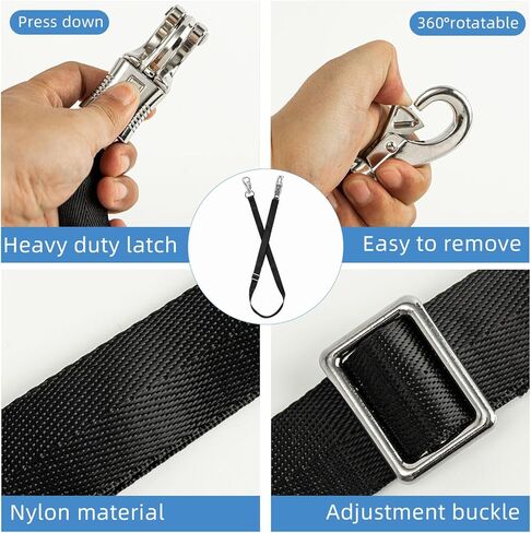 ربطة عنق مقطورة حصان قابلة للتعديل، ربطة عنق متقاطعة بحزام من النايلون لهوالاج الحصان، تم تعديلها من 35.4 إلى 60 بوصة in Kuwait