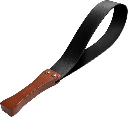 BARPOT Leather Paddle with Anti-Slip Wooden Handle, Riding Crop for Horses, 19'' Equestrianism Crops in Saudi Arabia
