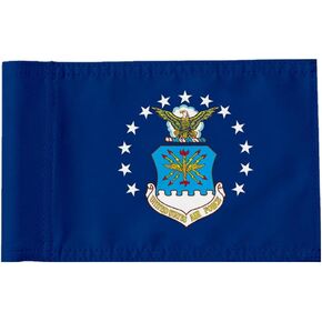 Standard Golf Flag US Air Force Golf Pin Flag Practic Putting Green Golf Flag For Backyard Garden Double-Sewn 600D Nylon Miniature Pin Flag (8"X6")