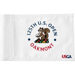 2025 US Open Flag Oakmont Golf Pin USGA Flag Practic Putting Green Golf Flag For Backyard Garden Double-Sewn 600D Nylon Miniature Pin Flag egulation Tube Flag(white 20"x13")