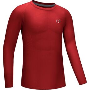 G Gradual Boys Youth Compression Shirt Long Sleeve Football Baseball Undershirt Quick Dry Sports Base Layer for Boy