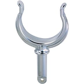 Perko Ribbed Type Rowlock Horns - Chrome Plated Zinc - Pair