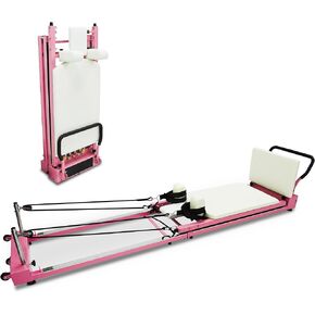 Pilates Reformer Machine - Foldable Pilates Reformer for Home Gyms Pilates Equipment for Home Workouts- Weight Capacity Up to 330Lbs