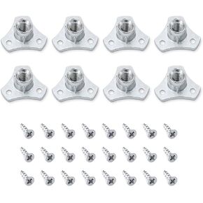 POWERTEC QTN1122 5/16"-18 Oval Nuts, 15/16" Long x 17/32" Wide x 3/16" x 3/32" Thick – 20 Pack