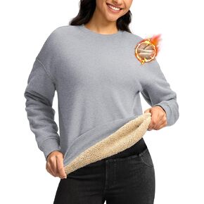 G Gradual Sherpa Sweatshirt for Women Fleece Sweatshirts Crewneck Pullover Warm Sweaters for Winter in Saudi Arabia