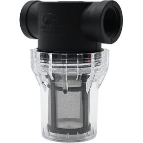 UOIENRT 3/4" Female NPT in-Line Strainer, 100 Mesh Stainless Steel Filter Screen, Garden Hose Sediment Filter for Water Tank, Outdoor