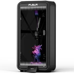 FLSUN S1 Pro 3D Printer Moving Speed Fastest 1200mm/s,40000+ mm/s² FDM Delta 3D Printer with 7" Klipper Firmware Smart Zone Heating,350℃Metal Hotend,Filament Dryer Box,Printing Size Φ320*320 * 430 mm³