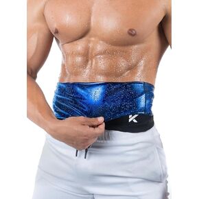 Kewlioo Men's Heat Trapping Waist Toner - Waist Trainer for Men - Comfortable & Discreet Waist Trimmer Thermo Sauna Belt