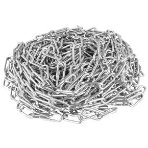 FUNSUEI 49 Feet 1/8 Inch 304 Stainless Steel Link Proof Coil Chain, Light Duty Chain Link Bulk, Metal Chain Links, Heavy Duty Metal Decorative Chains for Clothes Hanging, Prevention Theft
