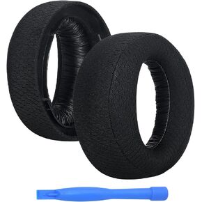 Ear Pads Replacement for Sony Playstation 5 3D Pulse Wireless Headset PS5 by MMOBIEL – Protein PU Ear Pad Cushions - Earpads Replacement – Black