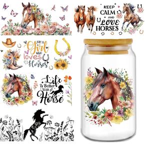 Rngmsi UV DTF Cup Wrap - 5 Sheets Chicken UV DTF Cup Wraps for 16 oz Farm Uvdtf Cup Wraps Animal UV DTF Decals Personalized UV DTF Wraps for Glass Cups Wood Crafts in Kuwait