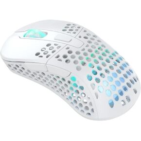 Xtrfy M4 Wireless Ultra-Light Gaming Mouse, RGB, Adjustable Shape, 2.4 GHz Lag-Free Wireless, 75hrs Battery Life - Black