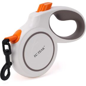 Retractable Dog Leash, Elastic Rope Protects You and Your Dog's Safety, Slows Down Dog Rushing Power, 16 FT Strong Nylon Tape No Tangle for Dogs Under 55 lbs, One-Handed Brake