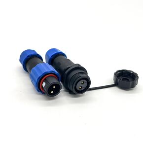 SP13 Wire Cable Connector Male Plug & Female Socket Aviation Plugs Panel Mount Straight Waterproof IP68 Dustproof (4 Pin)
