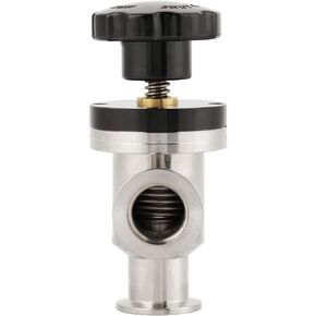 Vacuum Isolation Valve, Bellow Isolation Valve, Air Admittance Valve, Kf25 304 Stainless Steel High Vacuum Manual Right Angle Valve Fit For Semiconductor Solar Energy Metallurgy