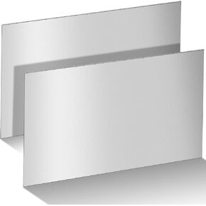 2 Pcs 18 Gauge Metal Plate 18 x 12 Inch Mild Sheet Sheet Cold Rolled Metal Sheet Square Weldable Sheet Metal Panels for Professional Industrial DIY Use Projects Weld Accessories