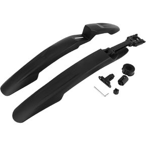 Universal Front and Rear Bike Fenders Bicycle Mud Guards Suitable 62cm 63cm Durable Cycling Bike Mudguards Set Plastic Black 1 Set