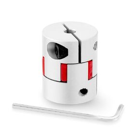 XIKE 1PCS D25 L30 5mm to 6.35mm Aluminum Shaft Coupling, Flexible Spider Coupling 5x5mm Connector Flexible Coupler for 3D Printer CNC Machine and Servo Stepped Motor