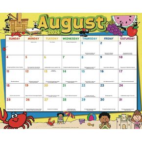 Really Good Stuff Monthly Calendar Pages 2024-2025 – Intermediate