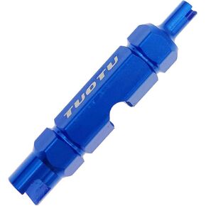 TuoTu Valve Core Remover Tool Kit Bike and Car Valve Core Repair Tool with Brass Replacement Presta and Schrader Valve Core