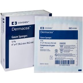 Dermacea Sterile USP Type VII Gauze Sponge 4" X 4" (50/Box)