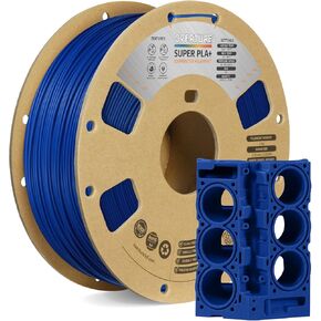 OVERTURE PLA Plus (PLA+) Filament 1.75mm PLA Professional Toughness Enhanced PLA Roll, Cardboard Spool, Premium PLA 1kg(2.2lbs), Dimensional Accuracy 99% Probability +/- 0.03mm (Black) in Kuwait