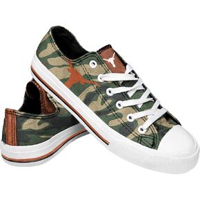 FOCO Texas Longhorns NCAA Womens Camo Low Top Canvas Shoes - 9