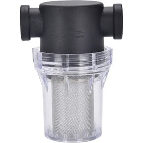 Water Filter, 1/2''Twist-On Pipe Strainer, Nylon PA66 Cover, PC Bowl, 304 Stainless Screen(1/2''80 Mesh Female Water Filter)