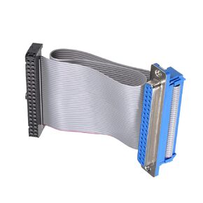 DMiotech 40Pin 0.2m Long 2.54mm IDC Wire Flat Ribbon Cable DB37 Female to FC-40 Connector with Grey Color
