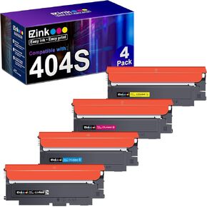 E-Z Ink Compatible Toner Cartridge Replacement for Samsung CLT-K404S CLT-C404S CLT-M404S CLT-Y404S CLT 404S to use with C480FW C430W SL-C430W SL-C480FW SL-C480FN Printer Tray (4 Pack)