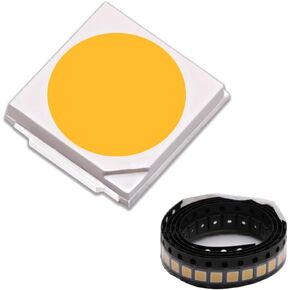 100Pcs SMD LED Diode Lights Chip,White High CRI Bright Lighting Bulb Lamps Electronics Components Light Emitting Diode (60mA,2.8-3.2V,5200K,CRI:90)