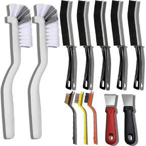 12Pcs Crevice Brushes for Cleaning Crevice Cleaning Brush Set Hard Bristle Crevice Cleaning Brush Supplies for Corner Sink Cup Teapot Bottle Blender-Multifunctional Brush Cleaner in Saudi Arabia