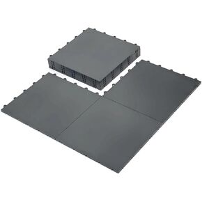 15 Green Tiles - High Durability Colored Flooring Tiles - Interlocking Versatile Training Surface - Roller Skate Derby Indoor&Outdoor, Dance Floor Tiles, Basketball Tiles, Sports Floor