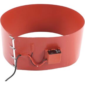 Silicone Heater, 200L/55 Gallon Drum Heater, 2000W Heavy Duty Metal Oil Drum Silicon Heater Barrel Band Heat Pad with Digital Thermostat, -20~280°C Temperature Range, 100V(#1)