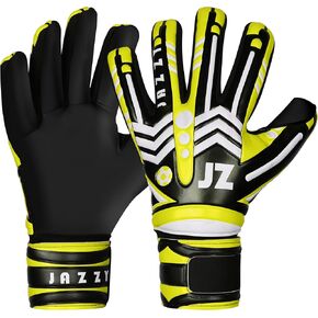 Professional Soccer Goalie Gloves for Youth Adult,Goalkeeper Gloves with Removable Finger Protect,Breathable,Strong Grip,6MM Latex Palm,Double Wrist Support