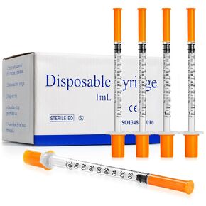 1 ml 30 Gauge 5/16 Inch 8 mm Lab Dispensing Measuring or Refilling Supplies for Glue, Liquids, Ink, Oil, Pack of 100