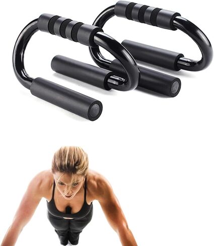 قضبان الدفع في صالة الألعاب الرياضية، معدات اللياقة البدنية، زوج واحد من مقابض تمرين الضغط مع قبضة إسفنجية مبطنة، معدات تمرين الضغط in Kuwait