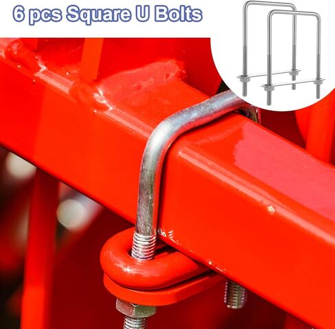 4Pack Square U-Bolts Stainless Steel U Bolts 3-1/8" Inner Width Boat Trailer Ubolts with Washers and Nuts, Replacement Parts and Accessories for Automobiles Trailer, Ski Boat, or Sailboat Trailer in Saudi Arabia