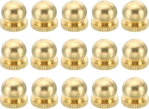 PATIKIL M6x11x11mm Cap Nut, 15 Pack Acorn Nut Screw Knob Cap Insert Bolt Cover Female Thread Knurled Decorative Hardware Fittings Lamp Light Fixtures in Saudi Arabia