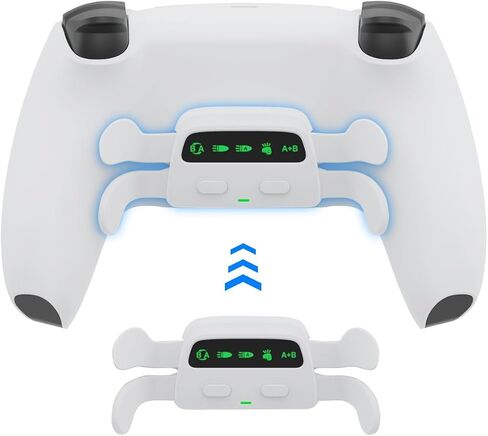 CHARM FOCUS Programmable Back Paddles for PS5 Controller, RISE4 Remap Kit for PS5 Controller BDM-010 & BDM-020 & BDM-030, Upgrade 4 Back Buttons Support Mapping, Auto Turbo, Combo Function in Saudi Arabia