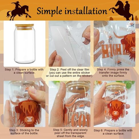 Rngmsi UV DTF Cup Wrap - 5 Sheets Chicken UV DTF Cup Wraps for 16 oz Farm Uvdtf Cup Wraps Animal UV DTF Decals Personalized UV DTF Wraps for Glass Cups Wood Crafts in Kuwait