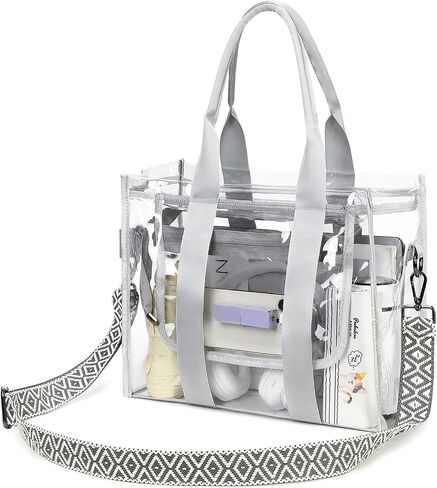 Clear Bags for Women Clear Tote Bag, Clear Crossbody Bag, Stadium Approved Clear Purse for Sports Events, Concert & Work in Saudi Arabia