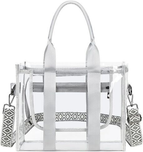 Clear Bags for Women Clear Tote Bag, Clear Crossbody Bag, Stadium Approved Clear Purse for Sports Events, Concert & Work in Saudi Arabia