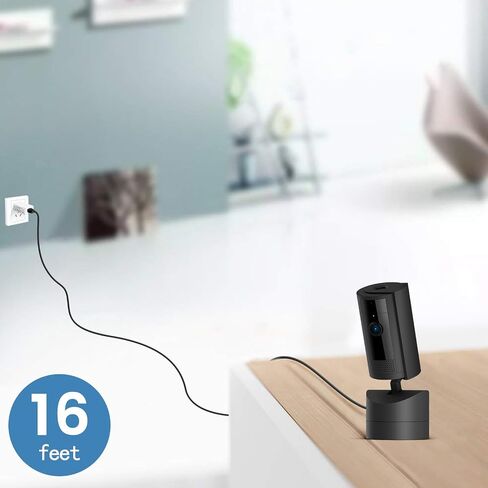 16 ft Power Cable for Ring Pan-Tilt Indoor Cam (2024 Release), USB-A to USB C Long Extension Cord in Saudi Arabia